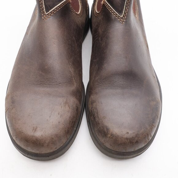 Blundstone Originals 500 Boots Mens US 10 / UK 9 Brown Leather Chelsea Pull On - Picture 10 of 11